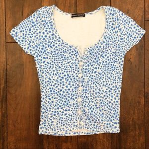 brandy melville blue cheetah zelly